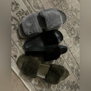 FAUX FUR SLIDE BUNDLE